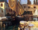 San Vigilio un bateau Avec Golden Sail 1913