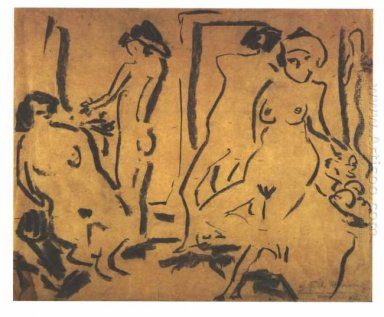 Desnudos Femeninos En Un Atelier