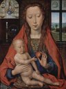 Madonna och barn från diptychen av Maerten Van Nieuwenhove 14