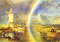 Castillo de Arundel con el arco iris