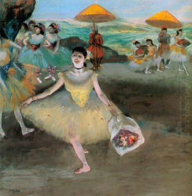 Tänzer mit einem Blumenstrauß Verbeugung 1877