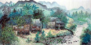 Water Township - Chinese Painting