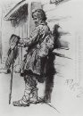 En tiggare med en påse 1879