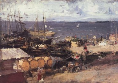 Arkhangelsk Puerto El Dvina 1894