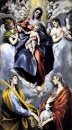The Virgin Dan Anak Dengan St Martina Dan St Agnes 1599