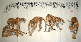 Tiger-Fab Five - Chinesische Malerei