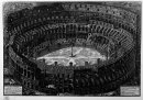Blick von der Flavian Amphitheater namens The Coliseum A Bird