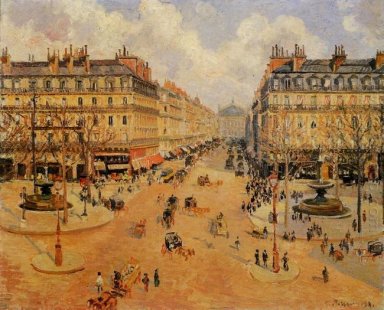 avenue de l opera morning sunshine 1898