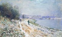 Den Tow Path på Argenteuil Winter