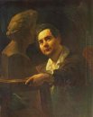 Retrato do escultor I P Vitaly 1837