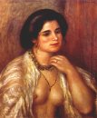 Gabrielle Med Bare Bröst 1907