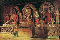 Tiga Dewa Utama Dalam Biara Chingacheling Buddha Dalam Sik