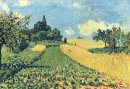 champs de céréales sur les collines d'Argenteuil 1873