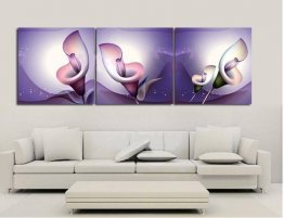 Pintados à mão pintura a óleo abstrata, com quadro esticado-Set