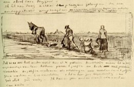 Plowman com duas mulheres 1883