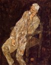 portrait of an old man johann harms 1916