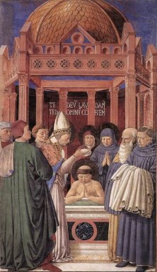 Baptismo de St Augustine 1465