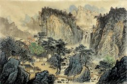 Un pequeño pueblo - la pintura china