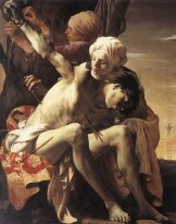 St Sebastian tenderade av Irene och hennes Maid