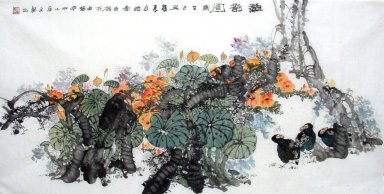 Fleurs - Peinture chinoise