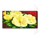 Tangan-Dicat Floral Oil Painting Oversized Landscape - Set 2