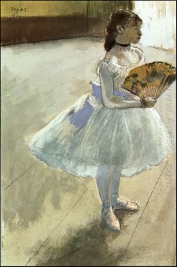 bailarín con un ventilador de 1879