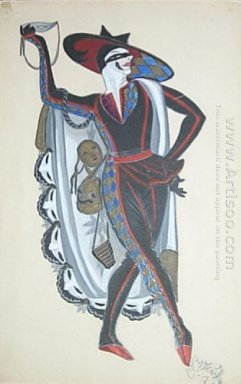 Эскиз костюма к \"венецианских безумцев» - мраморный окрас