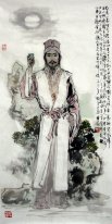 Poète antique, Shu Dongpo - peinture chinoise