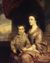 Elizabeth comtesse de Pembroke et de Son Fils 1767