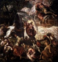 Moses Wasser aus dem Felsen 1577