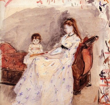 O Artista S irmã Edma Com Sua Filha Jeanne