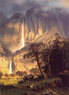 Cho looke la caduta Yosemite 1864