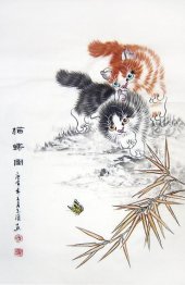 Cat - Peinture chinoise