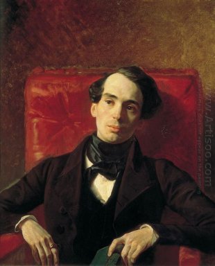 Retrato del poeta y traductor AN Strugovshchikov