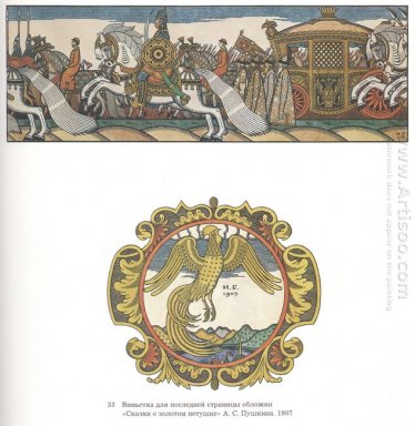 Illustrazione per il poema Il racconto del Galletto d\'Oro By Ale