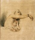 desnuda con el brazo derecho levantado 1718