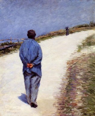 Pere Magloire On The Road To Saint Clair Etretat 1884