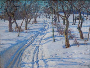 Route Dans un jardin d\'hiver 1930