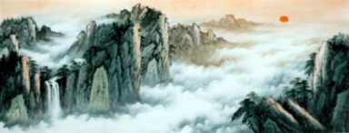 Montaña y agua - la pintura china