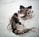 Cat - Pittura cinese ');
