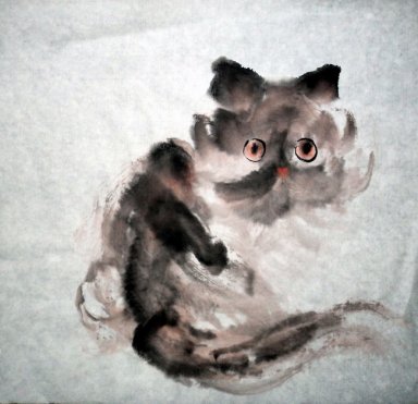 Cat - Pittura cinese \');