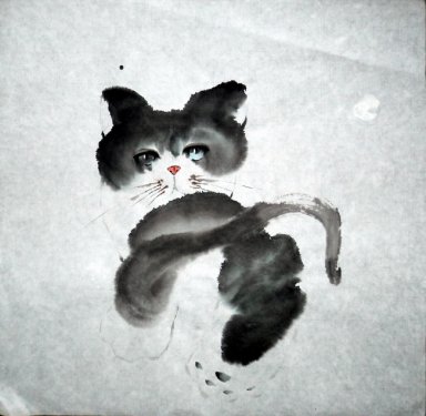 Cat - Peinture chinoise