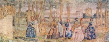 Soirée d\'automne Esquisse d\'un Panel 1904