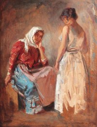 Gipsy Kvinnor Talking