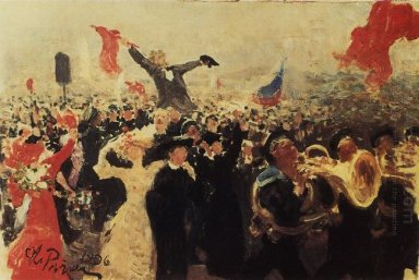 Demonstration On October 17 1905 Sketch 1906