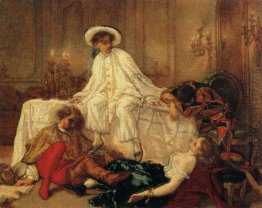 Supper Depois da Bola Vestido extravagante