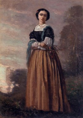 Portrait Of A Standing Wanita