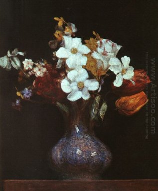 Narciso y tulipanes 1862