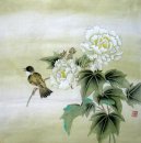 Pájaros y flores - Pintura china