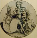 Femme sauvage avec Shield 1490